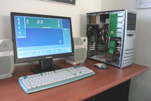 Computer regia montaggio informatica